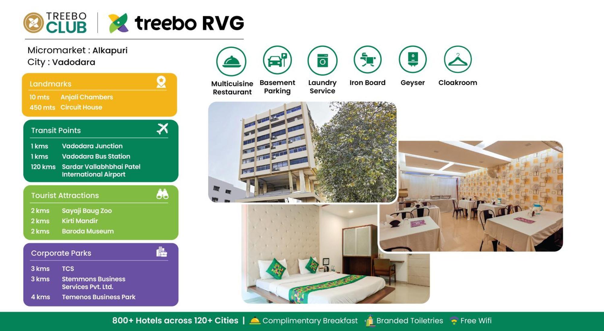 Treebo Rvg Hotell Vadodara Eksteriør bilde